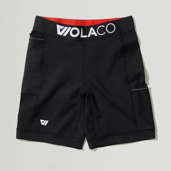 Wolaco Pants - Wolaco North Moore Biker Short 2 (Black, 7 inch inseam)